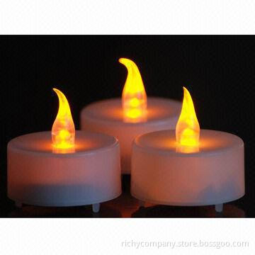 LED Candle, Operated by 1 x CR2032 Button Cell